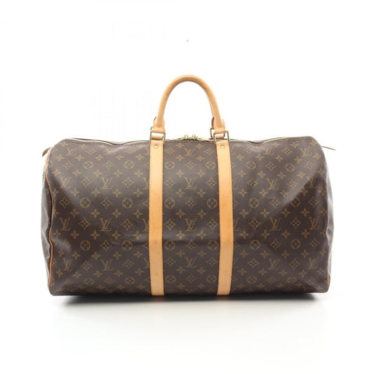 LOUIS VUITTON Monogram Keepall 55 Boston Bag M41424