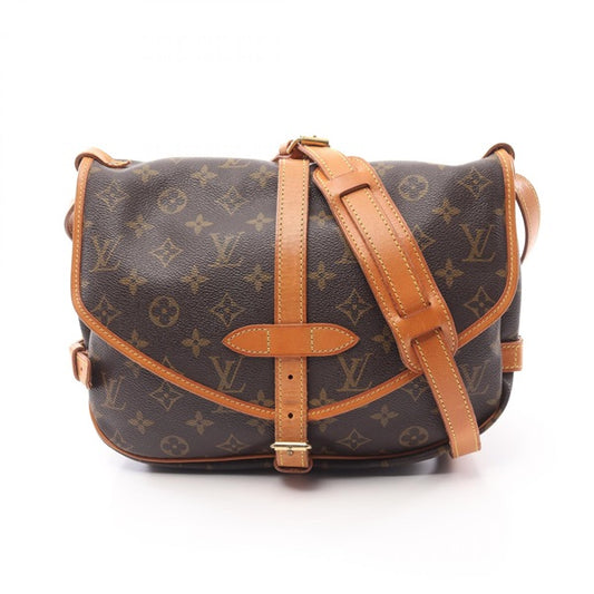 LOUIS VUITTON Monogram Saumur 30 Shoulder Bag M42256