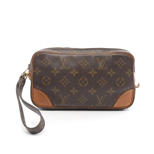 LOUIS VUITTON Monogram Marly Dragonne PM Clutch Bag M51827