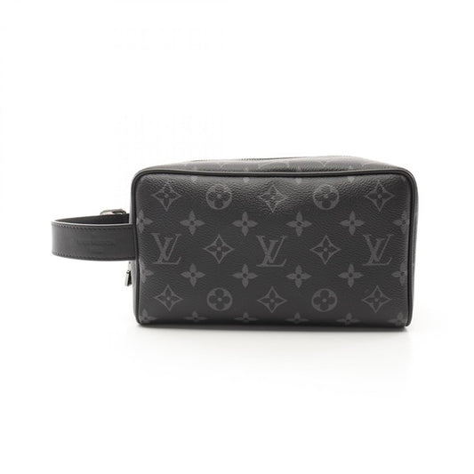LOUIS VUITTON Monogram Locker Dopp Kit Monogram Eclipse Clutch Bag M83113