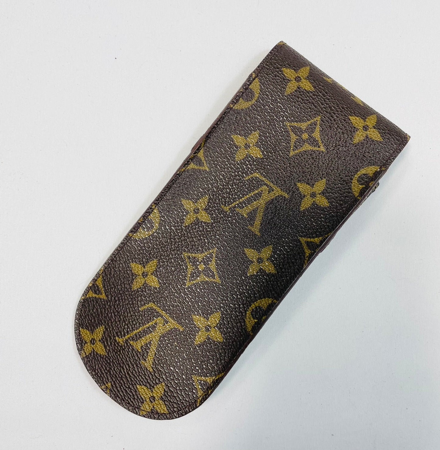 LOUIS VUITTON Authentic Vintage Glass Case Etui lunettes rabat Monogram M62970