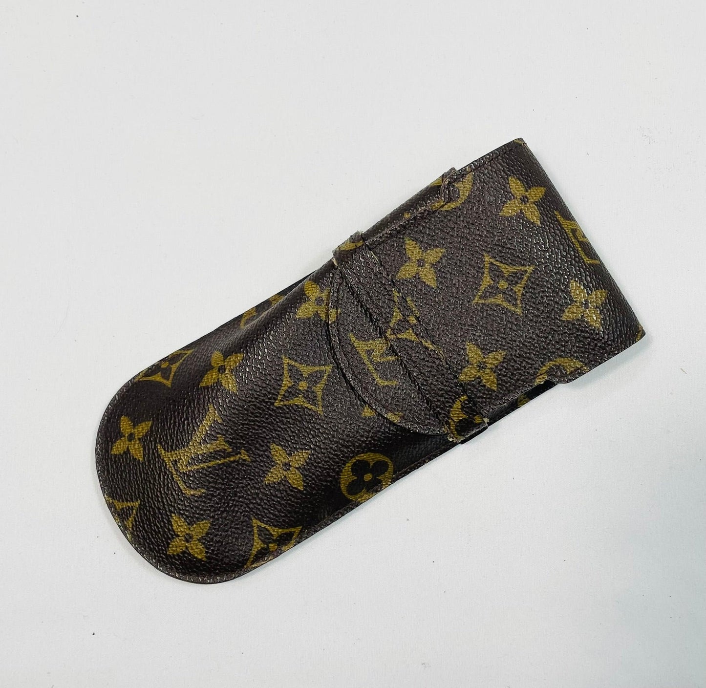 LOUIS VUITTON Authentic Vintage Glass Case Etui lunettes rabat Monogram M62970