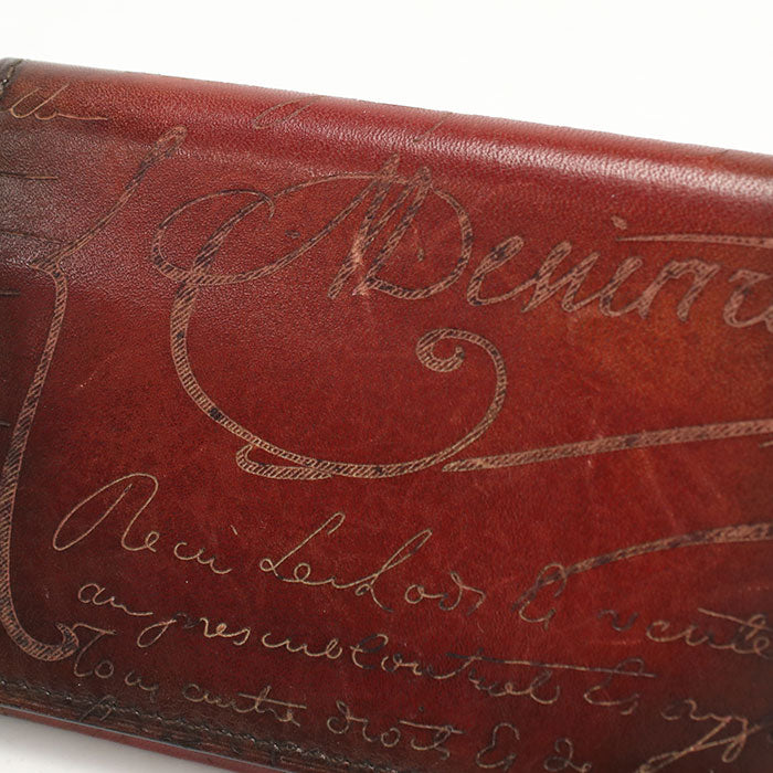Berluti name card holder leather Men's