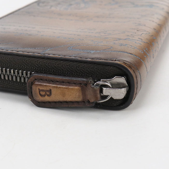 Berluti Long zip wallet Itauba PurseZip Around/Venetian leather Men's