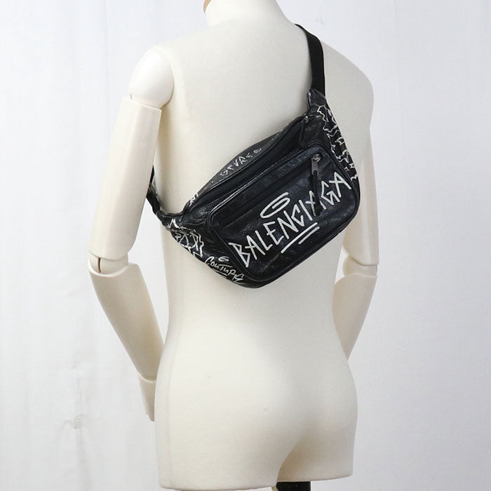 BALENCIAGA Belt bag Graffiti 529550 body bag leather Men