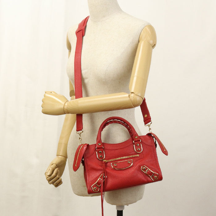 BALENCIAGA Classic Mini City BG94183 Handbag leather/Classic Mini City Women