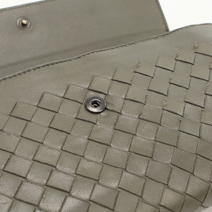 BOTTEGA VENETA Large flap wallet INTRECCIATO Purse folio / lambskin Women