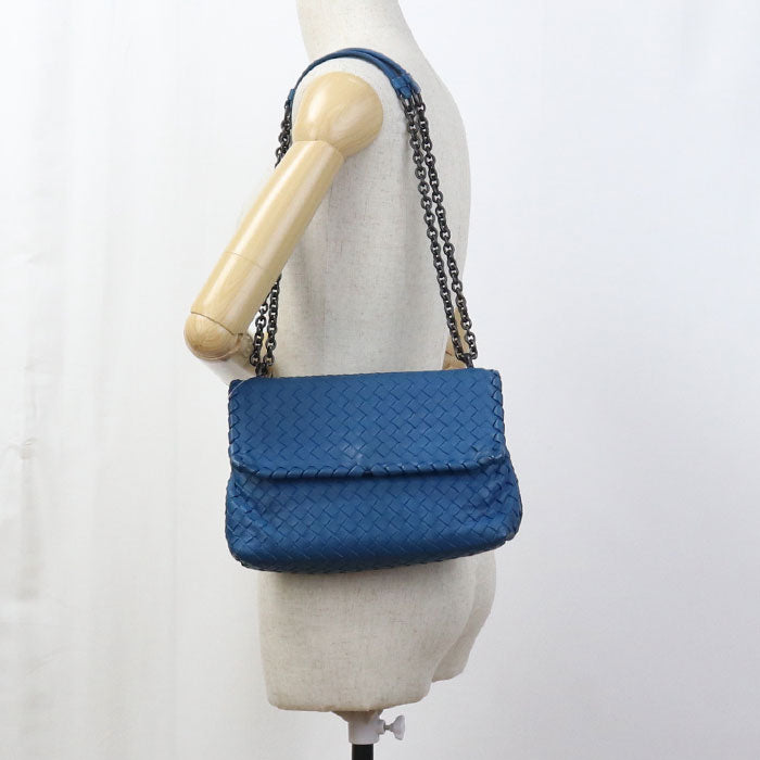 BOTTEGA VENETA Chain INTRECCIATO Shoulder Bag leather/ChainShoulder Bag Women