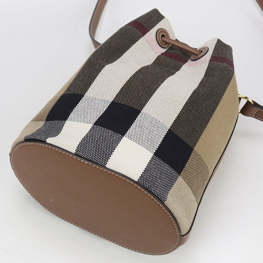 BURBERRY bucket Nova Check Diagonal shoulder bag Shoulder Bag canvas Women