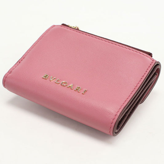 BVLGARI Serpenti Forever Three fold wallet Calfskin Women's