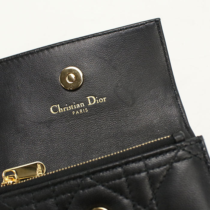 DIOR Jolie Glycine Wallet DIOR S3102UNJB_M900 Coin Pocket lambskin Women
