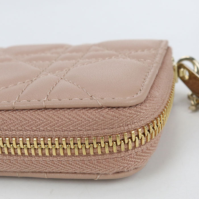 Dior Zip coin case small Lady Dior S0985ONMJ Coin Pocket leather Women