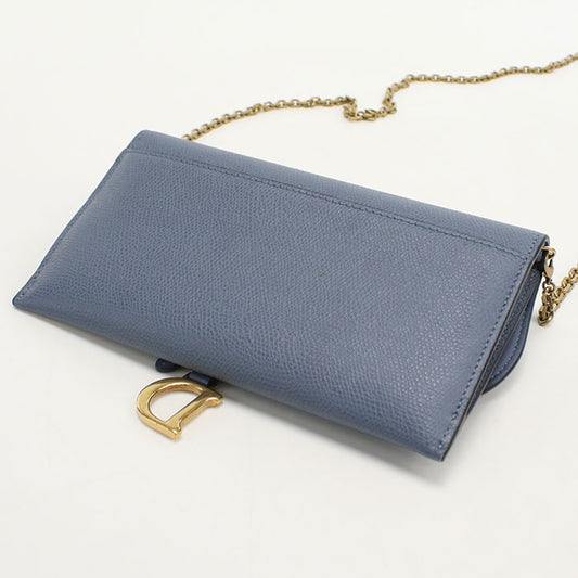 Dior saddle Chain wallet Calfskin Women