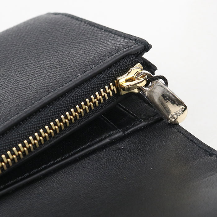 Dior Three fold wallet Calfskin Women's