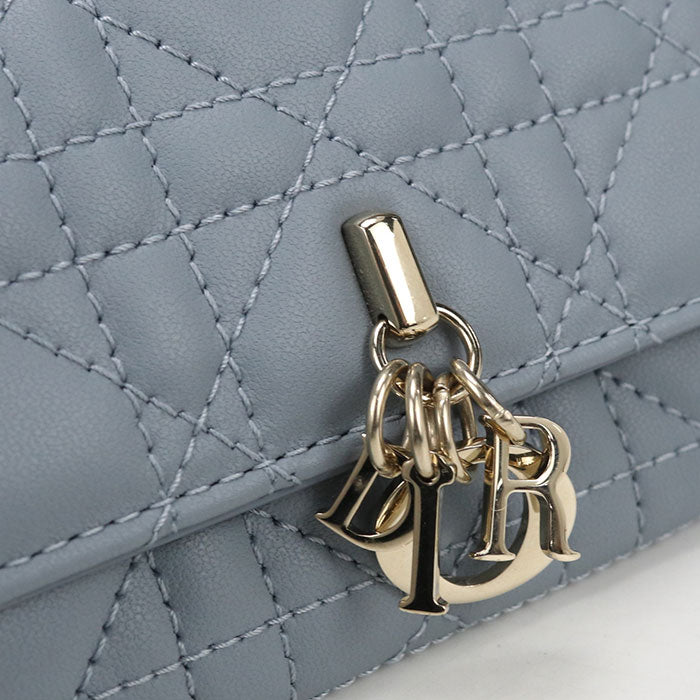 Dior Glycine Wallet My Dior S0966ONMJ_M81B Folded wallet lambskin Women's