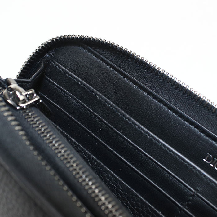 Dior Long zip wallet CD Icon 2ESBC252CDI PurseZip Around Calfskin Men's