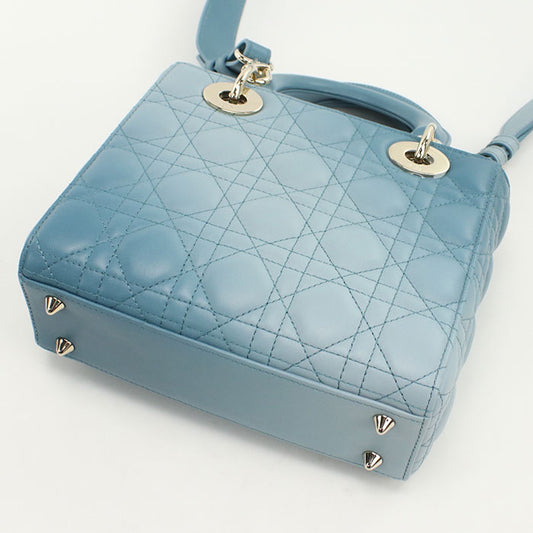 Dior Small 2-way bag Lady Dior M0538 ONGE Handbag lambskin Women