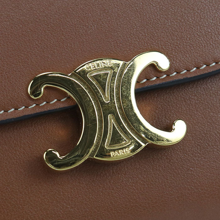 CELINE Small flap wallet Triomphe 10D783BZG.04LU Tri-fold wallet Calfskin Women