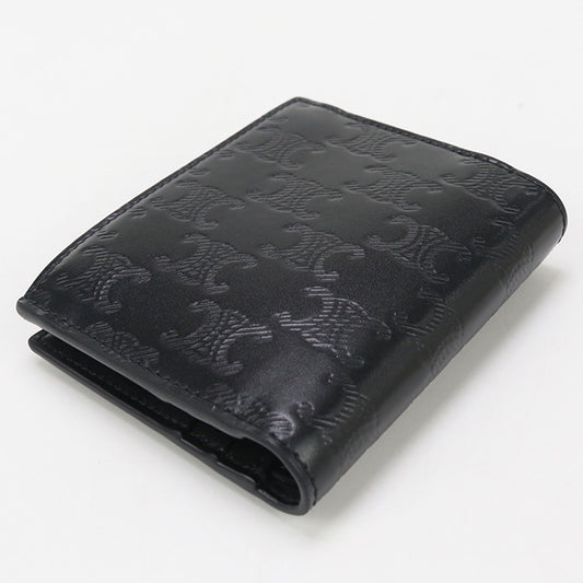 CELINE Compact wallet Triomphe CE93002 Folded wallet Calfskin/Compact wallet Women
