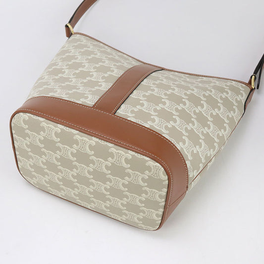 CELINE small bucket Triomphe canvas CE93259 Shoulder Bag Calfskin/small bucket Women