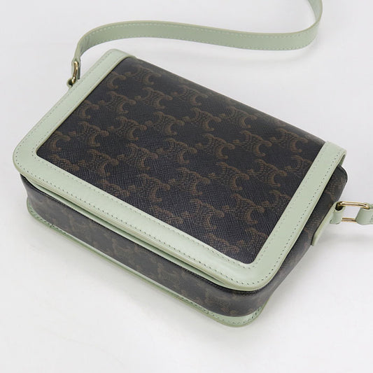 CELINE Triomphe canvas Diagonal shoulder bag Shoulder Bag PVC/leather Women