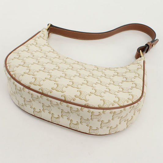 CELINE one belt Shoulder Bag Triomphe canvas Women
