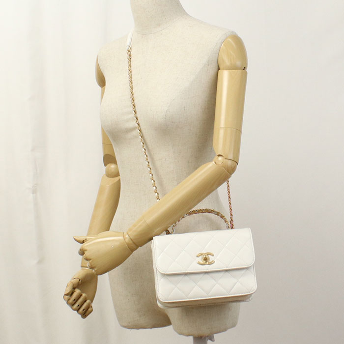 CHANEL 2WAY Matrasse Handbag lambskin Women