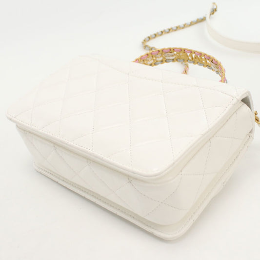 CHANEL 2WAY Matrasse Handbag lambskin Women
