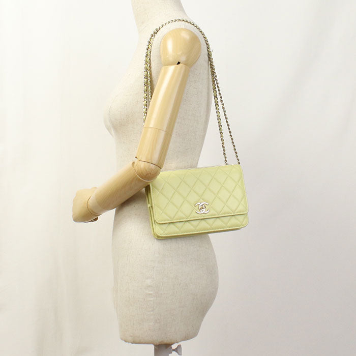 CHANEL Matrasse Chain wallet / lambskin E048U1H8 Women