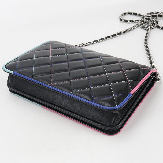 CHANEL Matrasse Chain wallet / lambskin Women