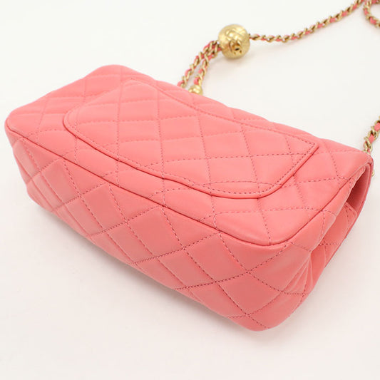 CHANEL Chain Matrasse Shoulder bag lambskin Women