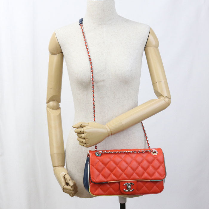 CHANEL 2WAY Chain Matrasse Diagonal Shoulder bag lambskin 23596020 Women