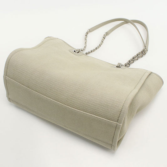 CHANEL Chain Deauville Tote bag / canvas 16EN1943 Women