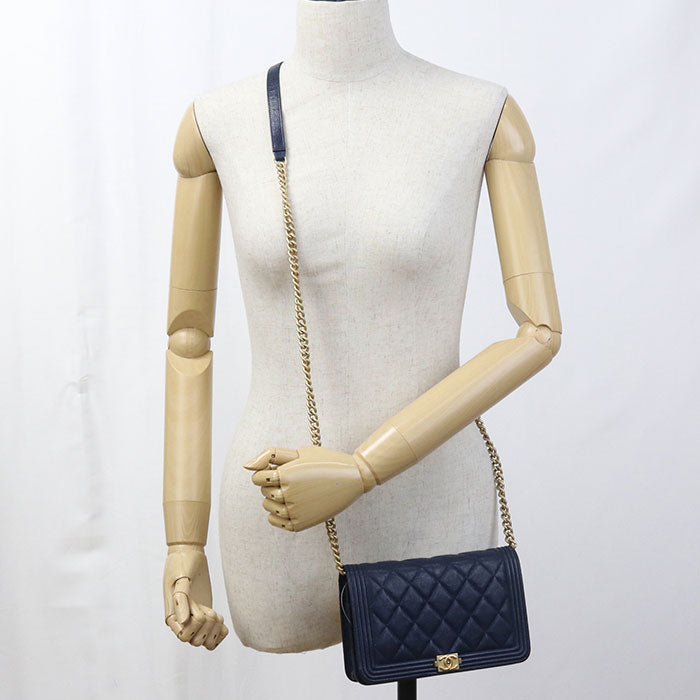 CHANEL Boy chanel Chain wallet / caviar 26963183 Women