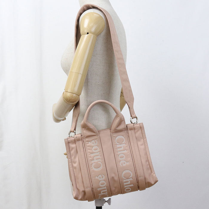 CHLOE Small 2WAY Woody Tote Bag Nylon Women