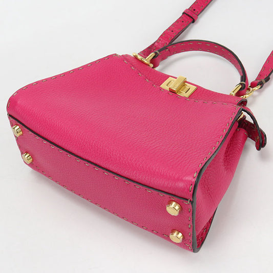 FENDI 2WAY Peekaboo 8BN244 Handbag Calfskin Women's