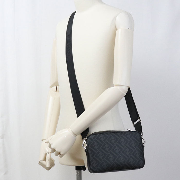FENDI Camera case Diagonal 7M0286 ALKA F0R2A Diagonal shoulder bag PVC/leather mens