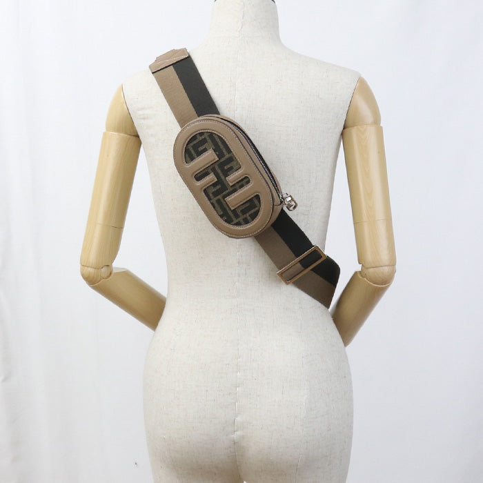 FENDI Olock 8AV416 body bag leather/Jacquard Women