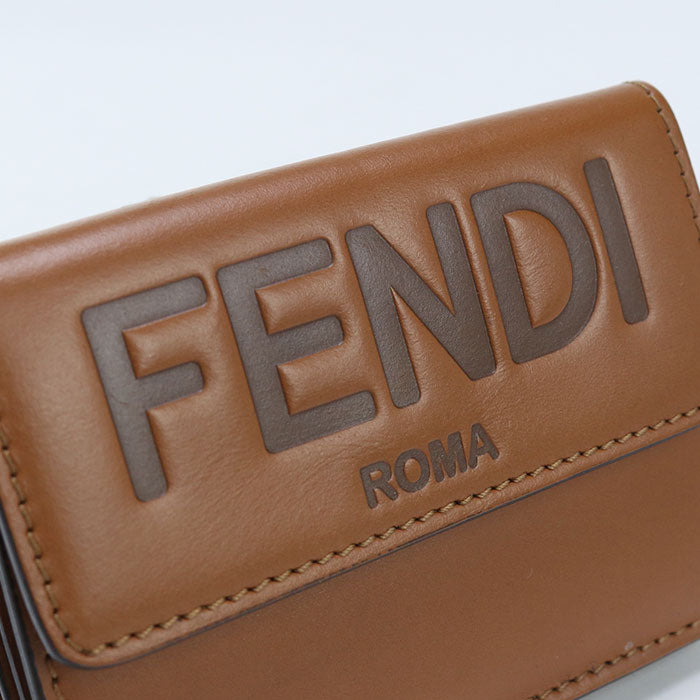 FENDI 8M0395 Three fold wallet leather Women