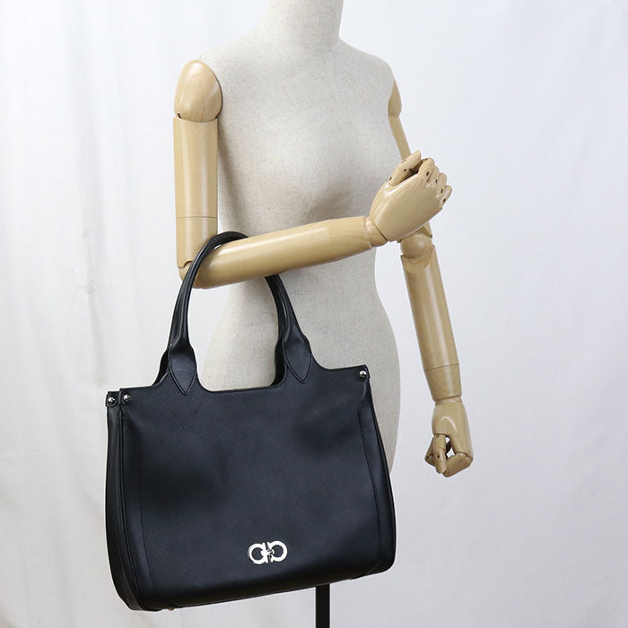 FERRAGAMO Gancini 21 7811 Tote Bag Calfskin Women