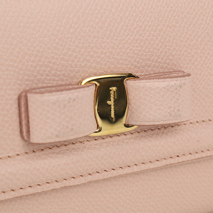 FERRAGAMO Vara ribbon 22 D154 Purse folio / Embossed Calfskin Women