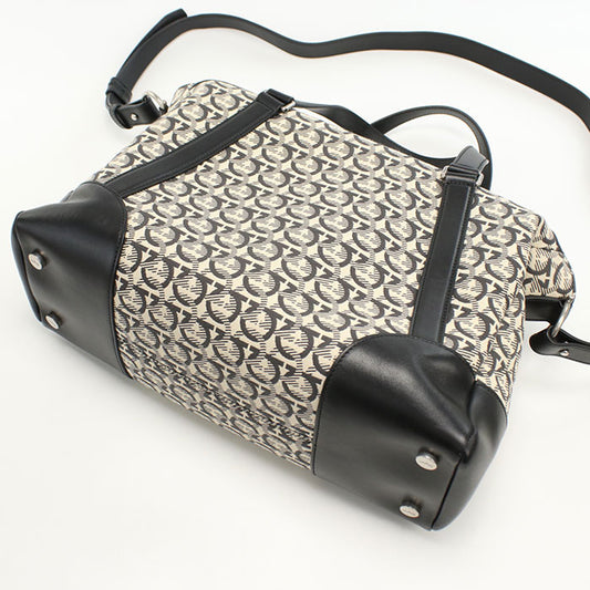 FERRAGAMO 2WAY Gancini 24 A187 Boston bag / Jacquard Women