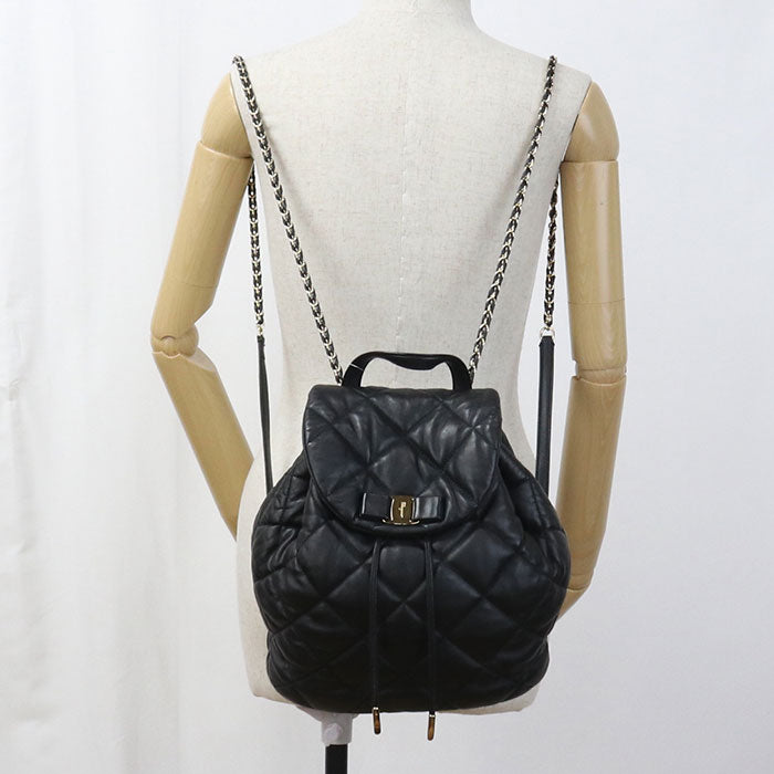 FERRAGAMO Backpack Vala 21 F734 Backpack leather Women