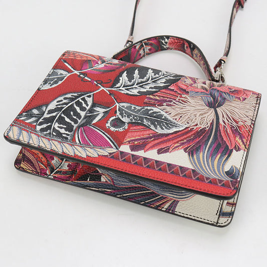 FERRAGAMO 2WAY Gancini 22 D866 Handbag Calfskin Women