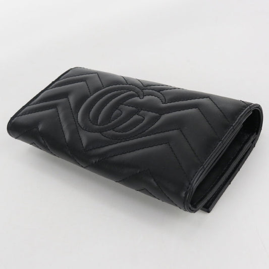 GUCCI Continental wallet Double G 443436 Purse folio leather Women