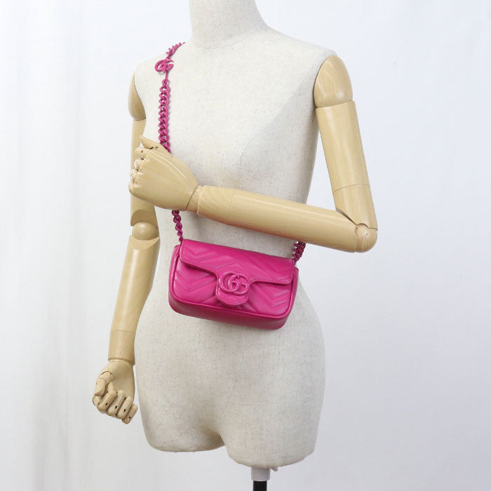 GUCCI ChainShoulder Bag GG Marmont 699757 Shoulder Bag/Quilted leather Women