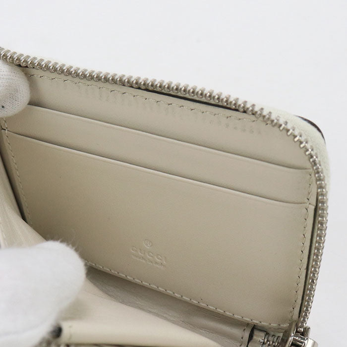 GUCCI L-shaped zipper wallet GG emboss GU93994 Zip AroundWallet leather/L-shaped zipper wallet Women