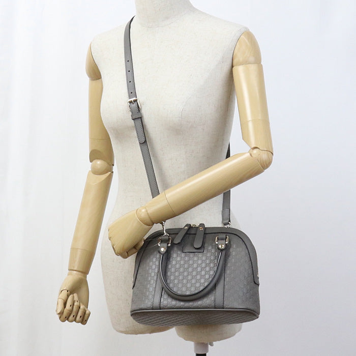 GUCCI 2WAY Micro Guccisima GU94228 Handbag leather/2WAY handbag Women