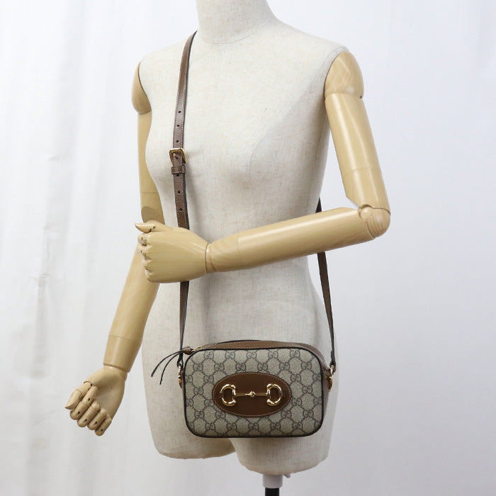 GUCCI Small camera bag Horsebit 1955 GU94379 Shoulder Bag GG Supreme/Small camera bag Women