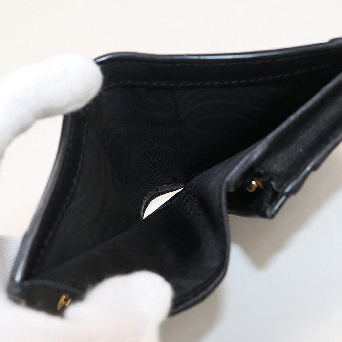 GUCCI Card Case wallet GG emboss 676150 Bi-fold wallet with coin purse leather Women